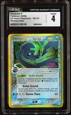 CGC 4 Rayquaza 16/110 Reverse Holo EX Holon Phantoms Graded Pokemon Card