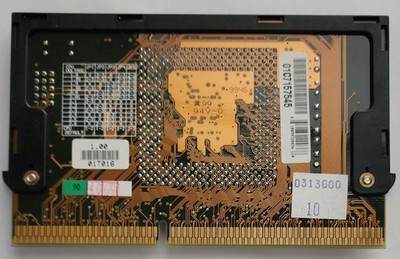 Asus S370-D. Intel Socket 370 PPGA to Slot 1 Converter with Celeron 366 MHz CPU