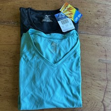 Kanu Surf Women's UPF 50 Short Sleeved Active Swim Shirt Rashguard Workout XXL