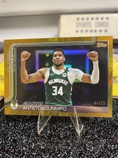 2025-26 Topps Giannis Antetokounmpo #54 Gold Foil /50 Season Tip-Off SP Bucks