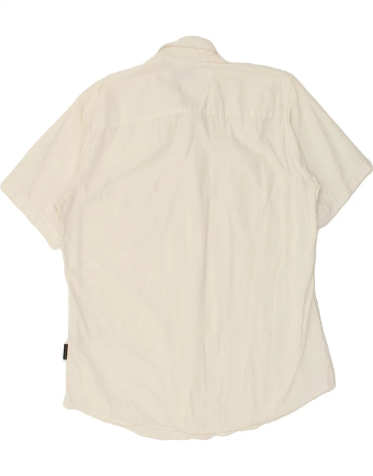 Camisa militar manga corta SERGIO TACCHINI para hombre 2XL algodón blanco CB37 Foto 2 de 4