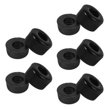 10Pcs Black PU Skateboard Truck Bushings Shock Absorbing Roller Skate Cushions