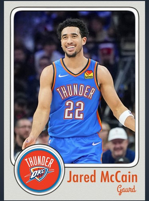 #ad Jared McCain Oklahoma City Thunder 1st Card Basketball Okc Thunder NBA $7.00