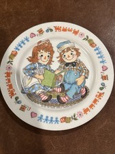 1969 Vintage Raggedy Ann Andy Plate Oneida Deluxe The BOBBS-MERRILL CO. 7.75"