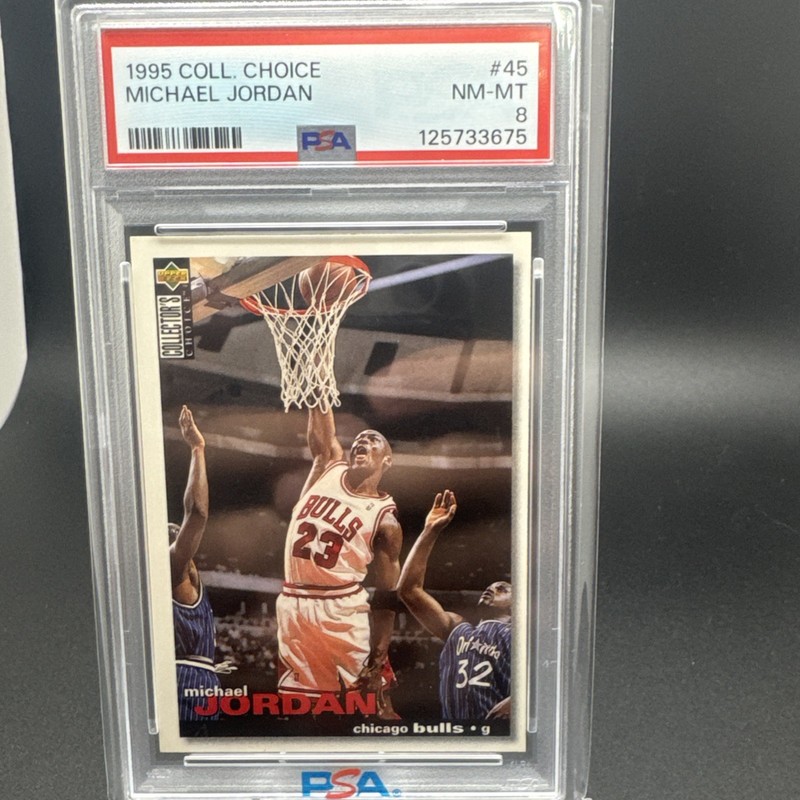 1995-96 Upper Deck Collector's Choice - Michael Jordan #45 PSA 8