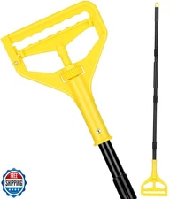 VOUBIEN Commercial Mop Handle Heavy Duty,58" Industrial Mop Stick,Wet Mops He