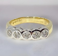 DIAMOND ETERNITY RING 18CT WHITE GOLD 4.80gr - Size K1/2