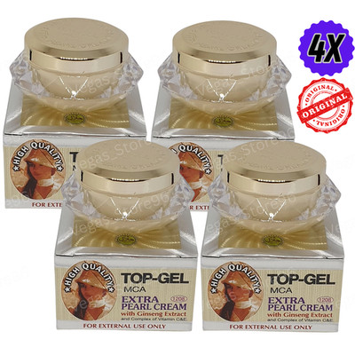 4X Top-Gel MCA Extra Pearl Cream with Ginseng Extract & Vit.C & E 16g