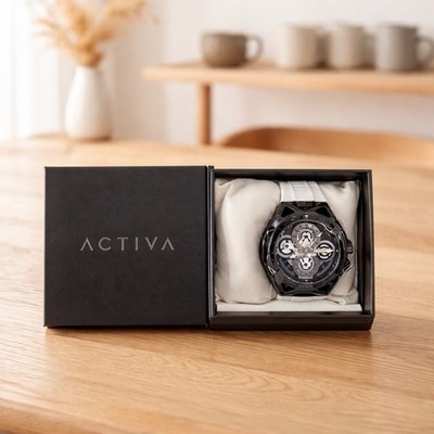 ACTIVA Drift INVICTA Men s Watch 44mm White Silicone Strap   