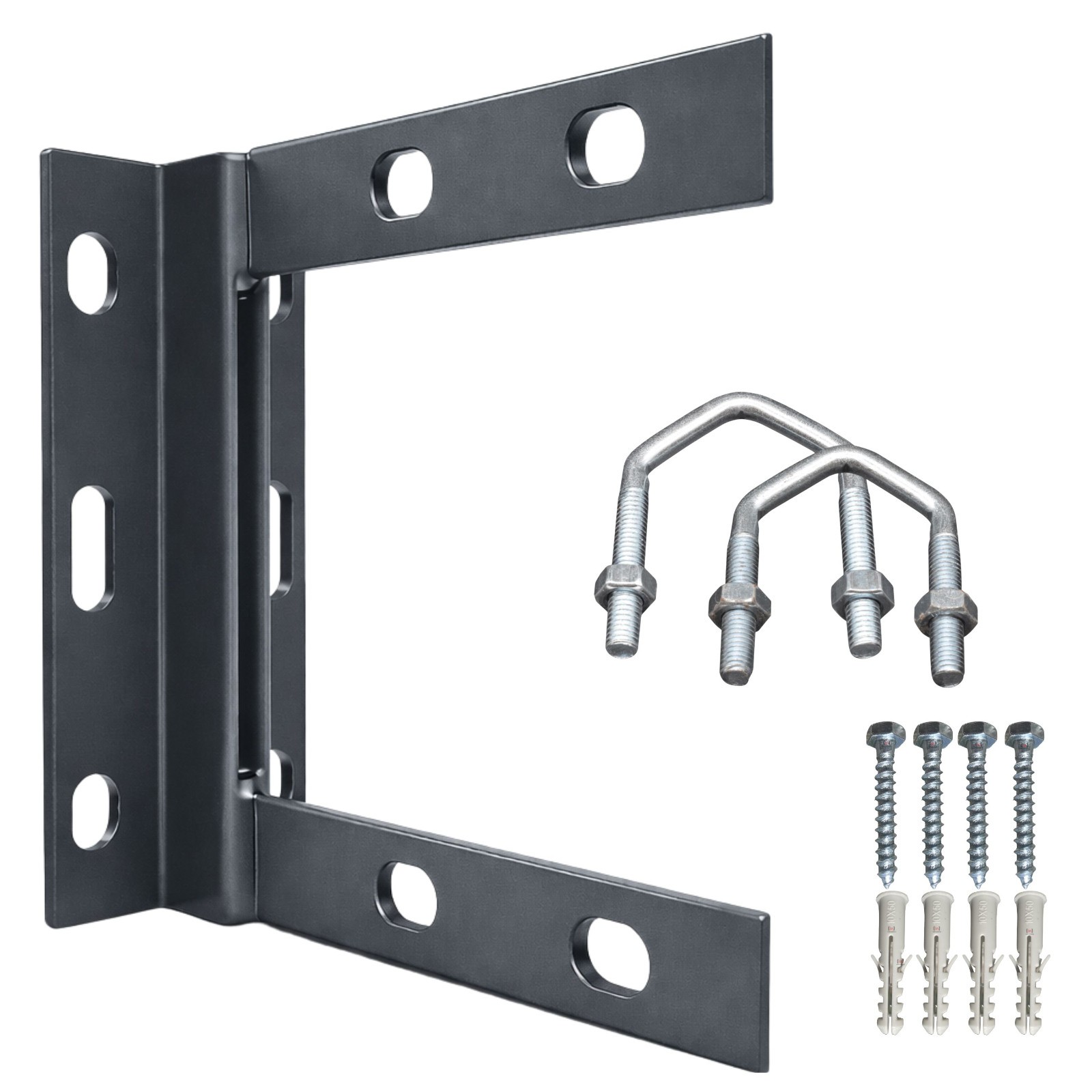 6"" x 6"" Wall Bracket Galvanised Anthracite Grey Starlink Aerial Satellite Radio