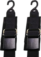 MEILI Heavy Duty Boat Trailer Transom Strap 2PK 2 inches x 48 inches, black