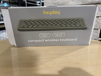 Heyday Circle Key Wireless Keyboard - Green - QWERTY USB - Open Box/Used