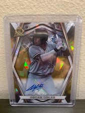 2022 Bowman Draft Oscar Colas Invicta Atomic Gold Refractor Auto /50 White Sox