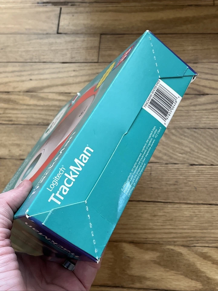 904259-0403 804108-1000 Logitech Trackman 4259 PS2 Serial Trackball DOS/ Win New - Image 2 of 4