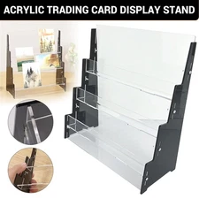 1-4PCS Acrylic Trading Card Display Stand Holder For Sports Trading Game Card