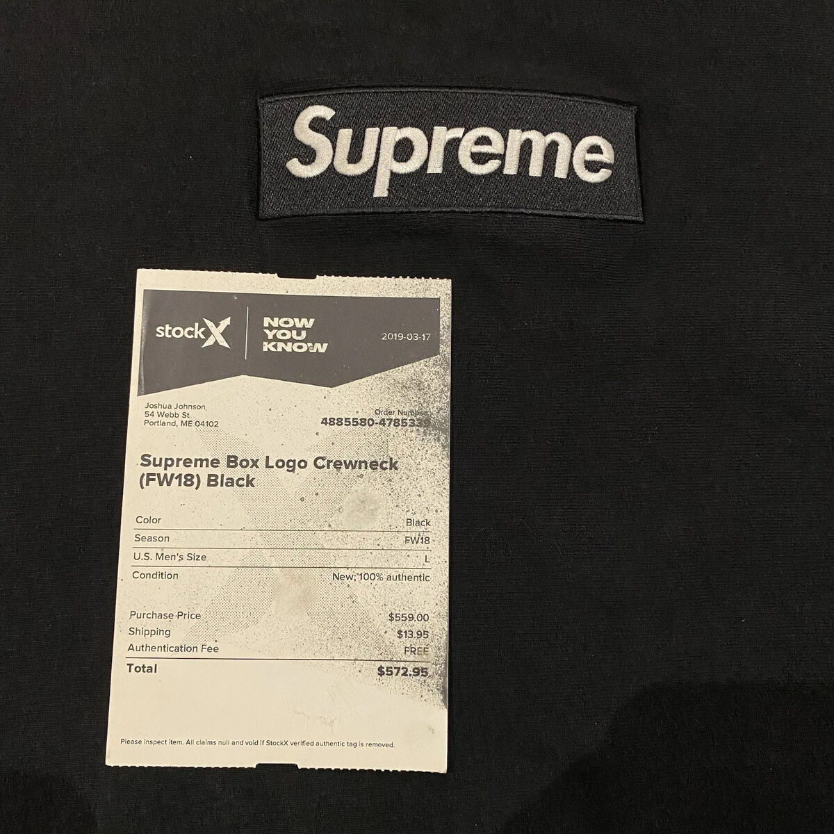 Supreme Box Logo Crewneck FW18 Sweatshirt StockX Black Bogo Supreme Box Logo Crewneck FW18 Sweatshirt StockX Black Bogo