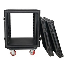 Sound Town Shock Mount 12U Plywood Rack Case w/ 21" Depth-Black STRC-SPB12UW 