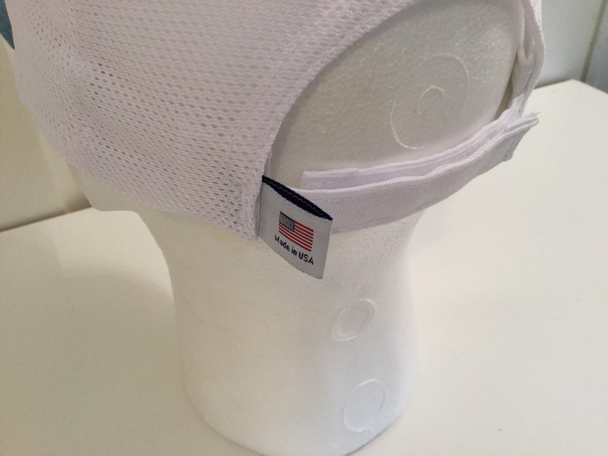 Casquette Vintage Années 90 Nos Bleu Clair Denim/blanc - Taille Unique, Réglable, Marque Americap