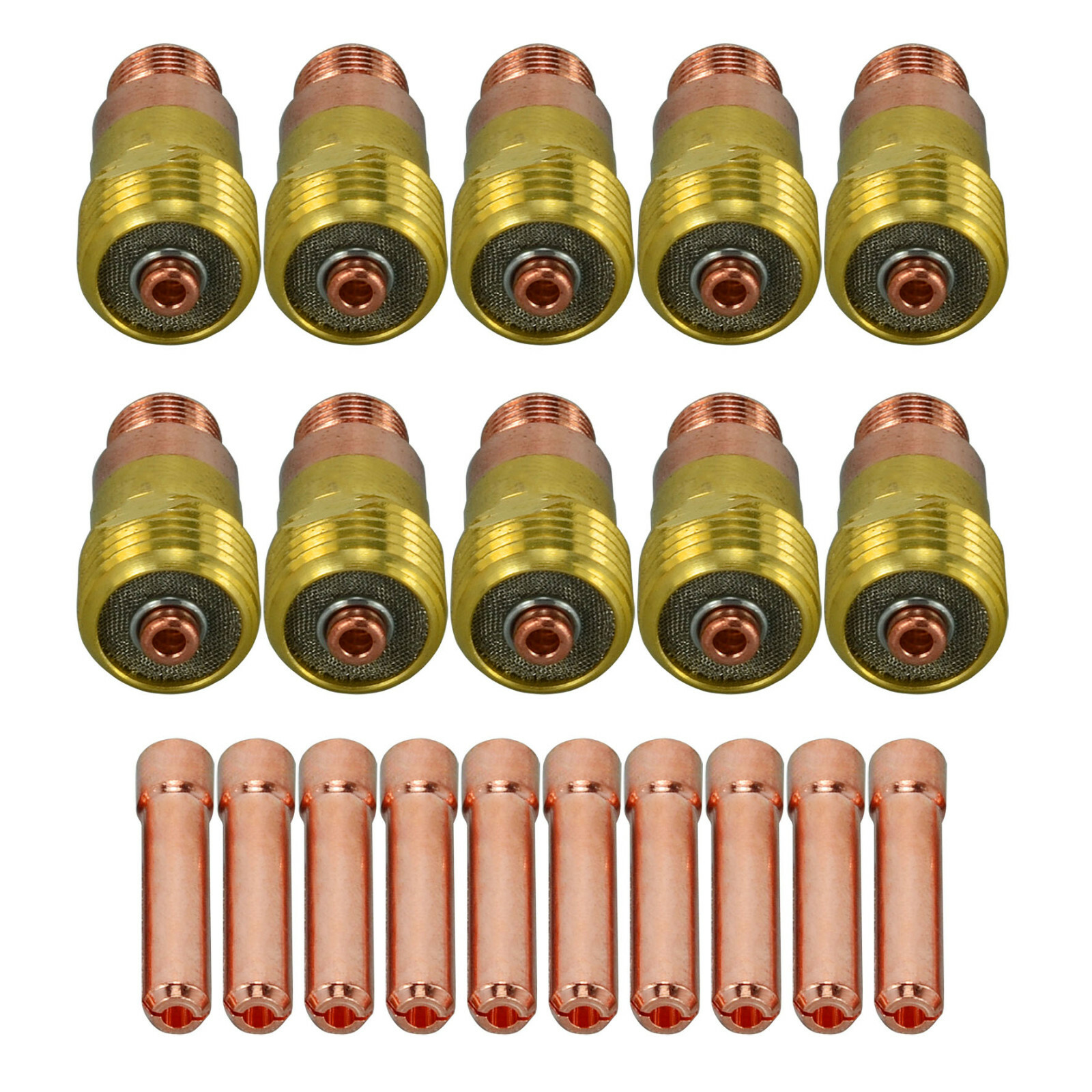 17GL332 TIG Stubby Gas Lens 10N24S Collet Fit SR WP 17 18 26 Welding Torch 20pcs