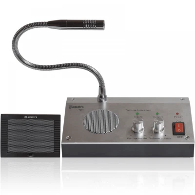 ADASTRA 2-Way Talk Through Glass Intercom Window Counter Speaker System Store Shop Sale