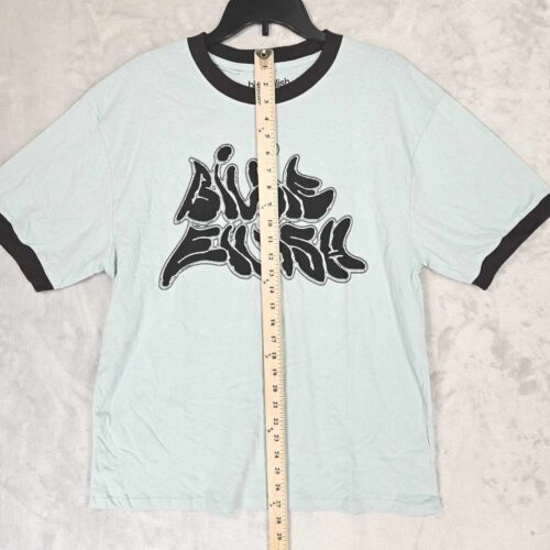 Billie Eilish Graphic Print T-Shirt Womens X-Large Short Sleeve Crew Neck Blue - Picture 3 of 9