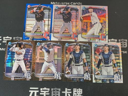 2025 Bowman Chrome Luis Merejo Richard Matic Blue /150 Lot*7