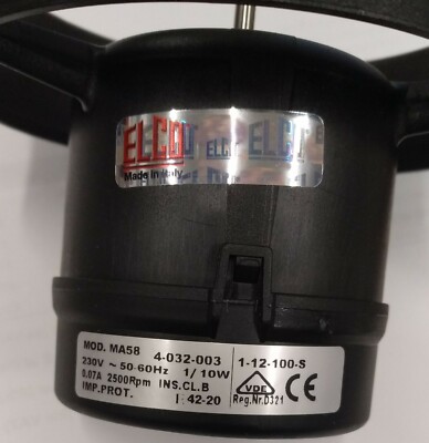 Micro Motor Ventilador 1/10 Com Hélice 220v Elco Micro Motor Ventilador 1/10 Com Hélice 220v Elco