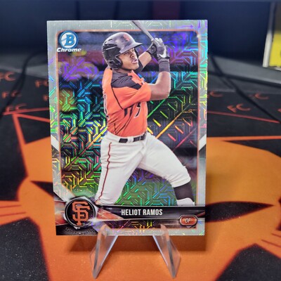 2018 Bowman Chrome Prospects Heliot Ramos Mega Box Refractor #BCP143