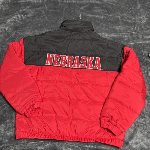 Victorias Secret PINK Nebraska Corn Huskers Puffer Coat Medium $138 MSRP - Picture 3 of 16