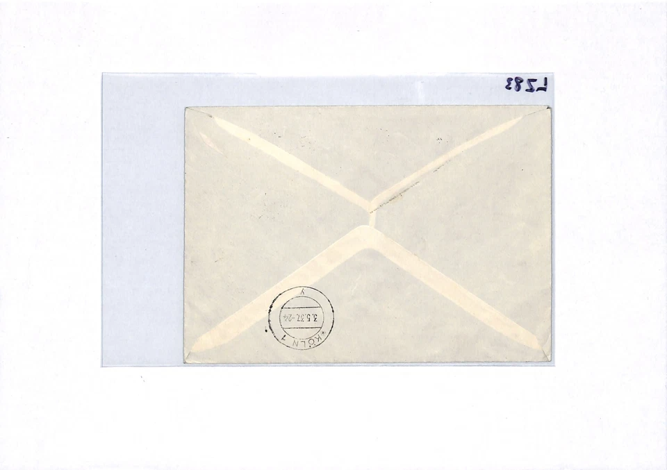 GERMANY Zeppelin HINDENBURG *Final Flight* 1937 Cover DEUTSCHLANDFAHRT Drop LZ83 - Image 4 of 4