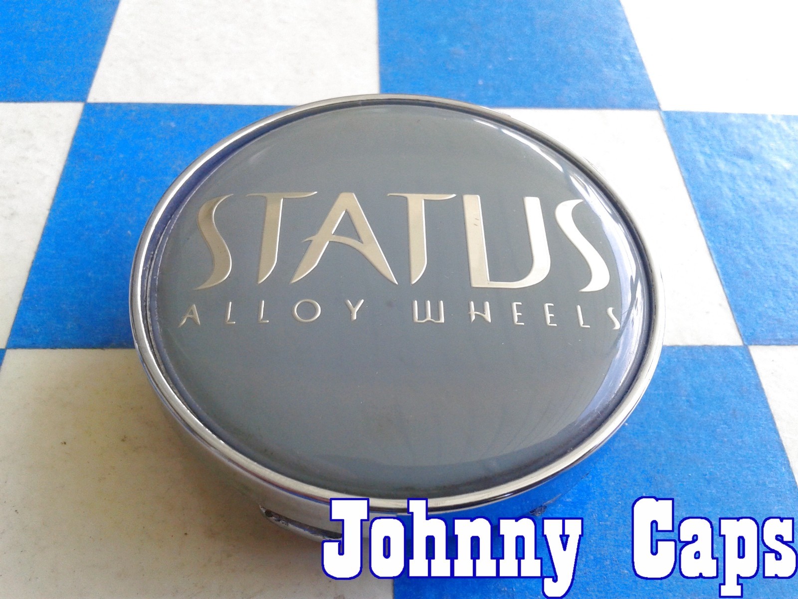 STATUS Wheels [74] CHROME Center Caps # TJ04067 Custom Wheel Center Cap (1)