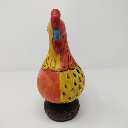 Vintage Folk Art Hahn Keramik Bank 1970er Jahre Retro KEIN Bodenstopper - Bild 5 von 7