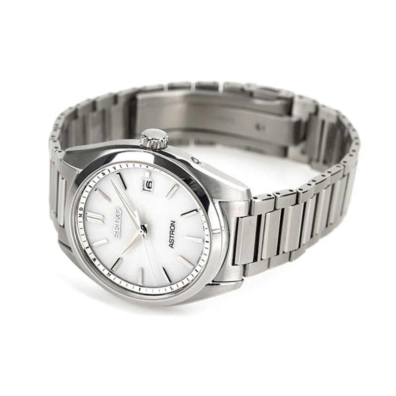 SEIKO ASTRON ホワイトダイヤル SBXY029 Seiko Astron SBXY029 Silver Dial Titanium Radio Solar Men