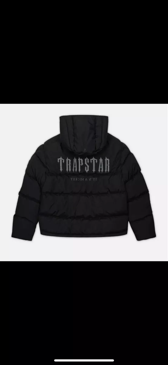 Trapstar Decoded Hooded Puffer 2.0 Jacket , Color Black