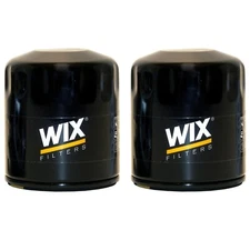 Wix Pair Set 2 Engine Motor Oil Filters For Chrysler Dodge GM Saab Ford LR