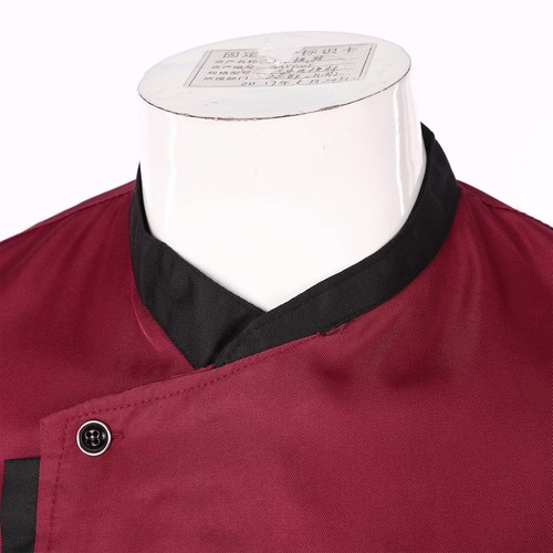Unisex Men Women Short Sleeve Chef Jacket Coat Cook Work Restaurant Uniform Top - Picture 13 of 43