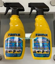 (2-Pk) Rain-X Car Auto Plastic Windshield Snow WATER REPELLENT Beading Coating