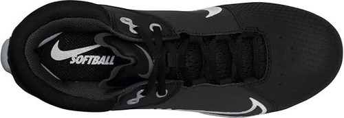 Size 11 - Nike Women's Hyperdiamond 4 Elite Softball Cleats Black/Dark gray - Picture 3 of 4