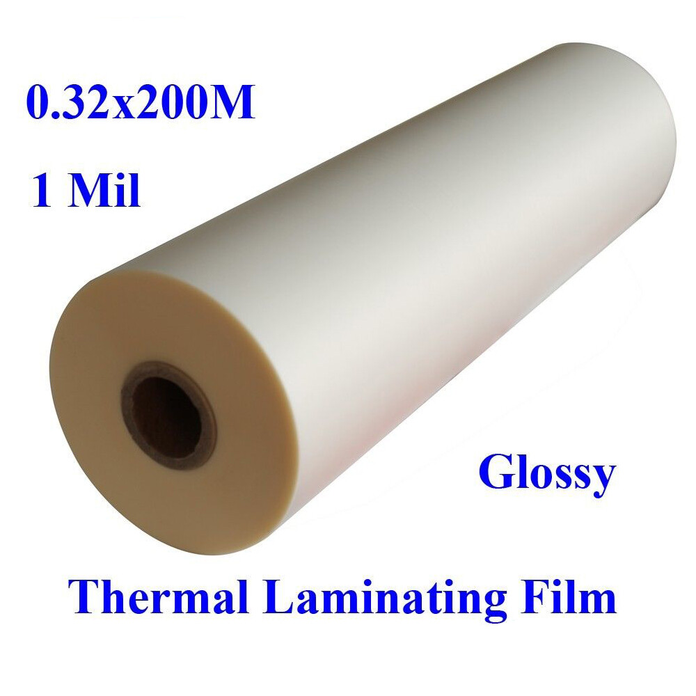 INTBUYING BOPP Soft-Touch Laminating Film - 12.6x656 Ft Glue-Based Roll For Laminators