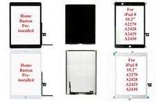 Display LCD Touch Screen Digitizer Glass Lot For Ipad 7 8 9 Gen