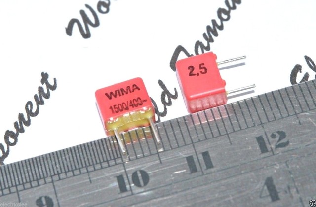 10pcs - WIMA FKP2 1500P (1 5nF) 400V 2.5 pitch 5mm Capacitor ...