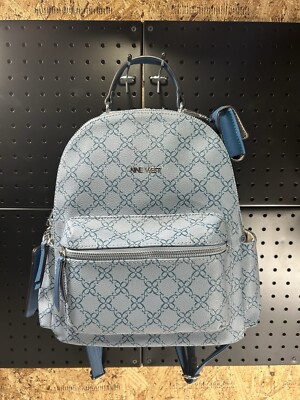 NEW Nine West Vander Blue Logo Medium Dome Ladies