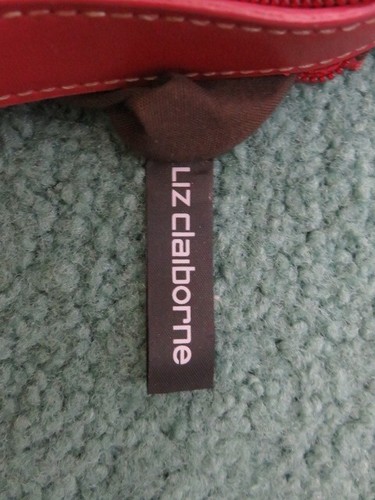 Liz Claiborne Simulated Leather Cute Red Small Wristlet Bag To Your Coordination - Picture 6 of 7