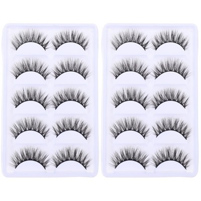  2 Count Augen-Make-up-Tools 3D Falsche Wimpern Irritationsfreie
