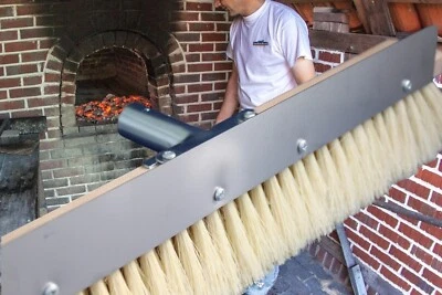 MAAJ BACKOFENBESEN SCHABER HITZEBESTÄNDIG STEINOFEN BACKOFEN PIZZA OVEN BROOM SCRAPER