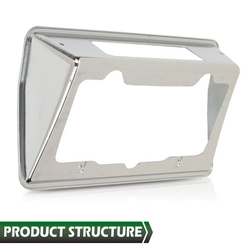 Fit For 1968-1973 Chevrolet Corvette?C3 Rear License Plate Bezel Frame Chrome - Picture 4 of 12