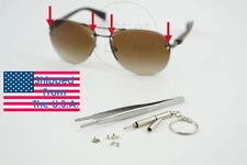 Replacement Kit "Lenses Screws" + Gaskets for Prada Sunglasses 14 Piece Set Tool