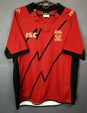 MEN'S ISC WARRINGTON WOLVES TRAINING RUGBY LEAGUE SHIRT JERSEY CAMISETA SIZE M