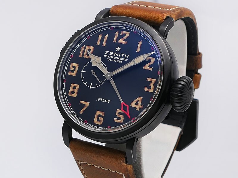 Zenith Pilot Montre D Aeronef Type 20 GMT TI