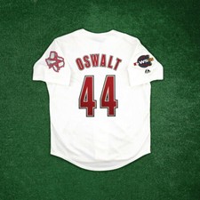 Camiseta deportiva blanca alternativa Roy Oswalt 2005 de los Astros de Houston para hombre